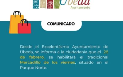 Mercadillo de los viernes, situado en el Parque Norte