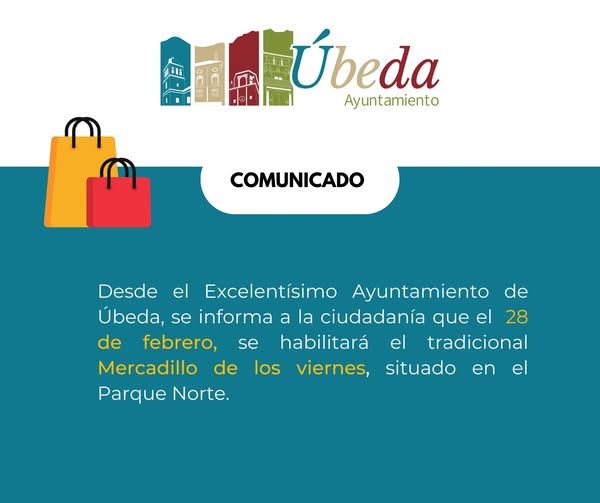 Mercadillo de los viernes, situado en el Parque Norte